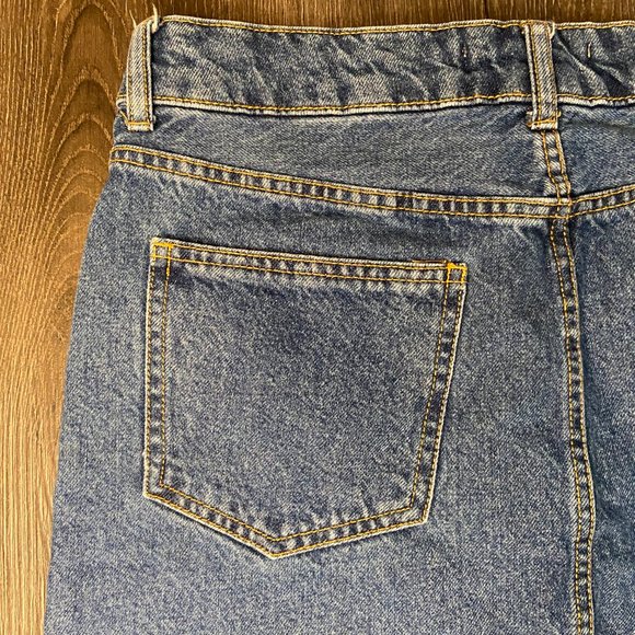 #82 Bershka Woman's Blue Jean Skirt - Size 6 - Picture 8 of 11